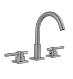 Jaclo 8881-TSQ638 Uptown Contempo 8 5/8" Double Low Peg Lever Handle Bathroom Sink Faucet