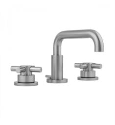 Jaclo 8882-T630 Downtown Contempo 6 5/8" Widespread Low Cross Handle Bathroom Sink Faucet with Standard Drain