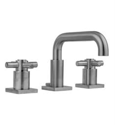 Jaclo 8883-SQC Downtown Contempo 6 5/8" Widespread Cross Handle Bathroom Sink Faucet with Standard Drain