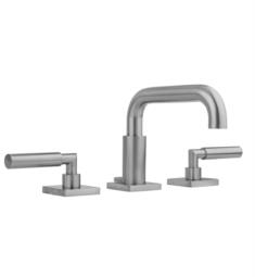 Jaclo 8883-TSQ459 Downtown Contempo 6 5/8" Widespread Slim Lever Handle Bathroom Sink Faucet with Standard Drain
