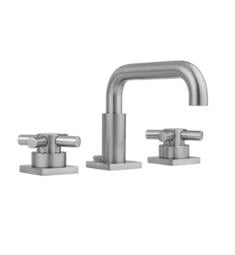Jaclo 8883-TSQ630 Downtown Contempo 6 5/8" Widespread Cross Handle Bathroom Sink Faucet with Standard Drain