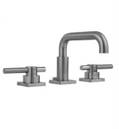 Jaclo 8883-TSQ638 Downtown Contempo 6 5/8" Widespread Peg Lever Handle Bathroom Sink Faucet with Standard Drain