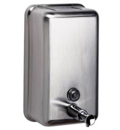 Sonia 118113 4 3/4" Wall Mount Vertical Soap Dispenser in Satin Stainless Steel