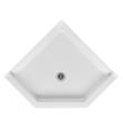 Aquatic W3636ANEO 37 1/4" Neo-Angle Corner Shower Base with Integral Tiling Flange