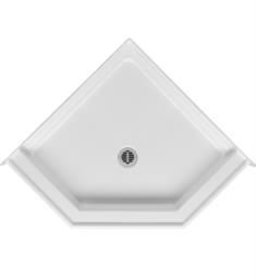 Aquatic W3838ANEOB 39 1/4" Neo-Angle Corner Shower Base with Extended Integral Tiling Flange