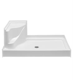 Aquatic W6034APANB 60" Rectangular Shower Base with Integral Tiling Flange and Seat