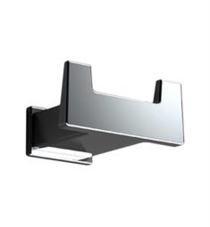 Sonia 166817 S-Cube 2 3/4" Wall Mount Double Robe Hook in Chrome