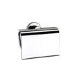 Sonia 116966 Tecno Project 5 1/4" Wall Mount Toilet Paper Holder with Lid in Chrome