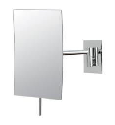 Aptations 218 Mirror Image 6 1/4" Wall Mount Minimalist Single Sided Magnified Makeup Mirror