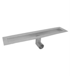 Jaclo 85232-BSS 33 1/8" Zero Edge Side Outlet Shower Channel Body Only in Brushed Stainless Steel