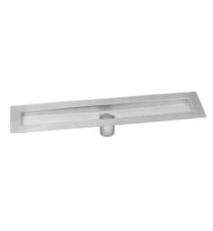 Jaclo 88224-BSS 25 3/8" Zero Edge Bottom Outlet Channel Drain Body Only in Brushed Stainless Steel