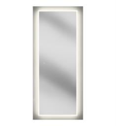 Aptations 371-6324HW Sergena 23 5/8" Framed Rectangular Wardrobe LED Back-Lit Wall Mirror with 1X Magnification