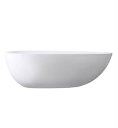 Avanity ABT1512-GL Gaia 66 7/8" Acrylic Free Standing Oval Soaking Bathtub with Center Drain in Glossy White