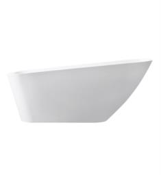 Avanity ABT1529-GL Rain 66 7/8" Acrylic Free Standing Rectangular Soaking Bathtub with Rear Drain in Glossy White