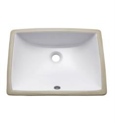 Avanity CUM20WT-R 20" Single Bowl Rectangular Undermount Bathroom Sink in White