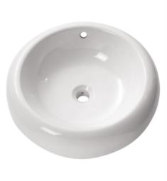 Avanity CVE500RD 19 3/4" Single Bowl Round Bathroom Vessel Sink in White