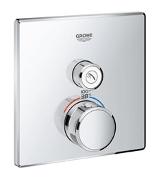 Grohe 29140000 Grohtherm SmartControl Single Function Thermostatic Trim with Control Module in Chrome