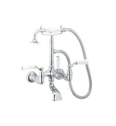 Phylrich K2394 Old Tyme 7 3/8" Double Lever Handle Wall Mount Exposed Tub Filler with Handshower