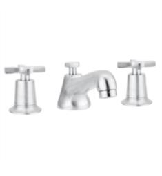 Phylrich 501-01 Hex Modern 7 1/4" Double Cross Handle Widespread Bathroom Sink Faucet