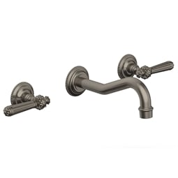 Phylrich 162-12 Marvelle 9 1/2" Double Lever Handle Wall Mount Bathroom Sink Faucet