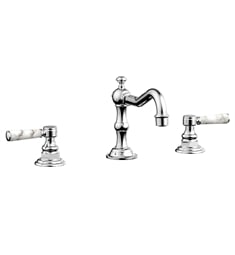 Phylrich 161-03 Henri 8 5/8" Double Marble Handle Widespread Bathroom Sink Faucet