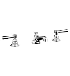 Phylrich 500-02 Hex Traditional 7 1/4" Double Lever Handle Widespread Bathroom Sink Faucet