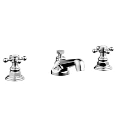 Phylrich 500-01 Hex Traditional 5 5/8" Double Cross Handle Widespread Bathroom Sink Faucet
