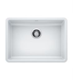 Blanco 442542 Precis 25" Single Bowl Undermount Silgranit Kitchen Sink with ADA Compliant in White