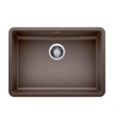 Blanco 442546 Precis 25" Single Bowl Undermount Silgranit Kitchen Sink with ADA Compliant in Cafe Brown