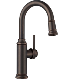 Blanco 442515 Empressa 6 7/8" Single Handle Deck Mounted Bar Kitchen Faucet with Pull-Down Dual Spray in Oil Rubbed Bronze