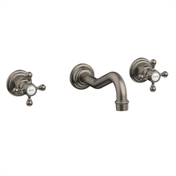 Phylrich 161-56 Henri 9 1/2" Two Cross Handle Widespread/Wall Mount Roman Tub Faucet