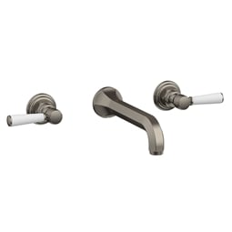 Phylrich 500-58 Hex Traditional 8 1/4" Two Marble Lever Handle Widespread/Wall Mount Roman Tub Faucet