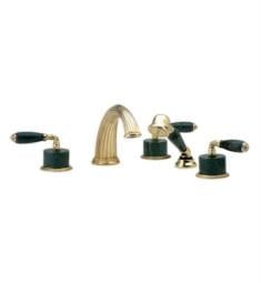 Phylrich K2338P1 Valencia 12" Three Marble Lever Handle Widespread/Deck Mounted Roman Tub Faucet with Handshower