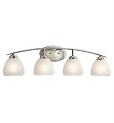 Kichler 45120NI Calleigh 4 Light 34 1/2" Incandescent Wall Mount Bath Light in Brushed Nickel