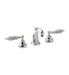 Phylrich K158 Carrara 6 1/4" Double Marble Lever Handle Widespread Bathroom Sink Faucet