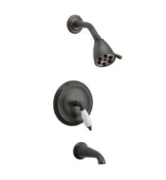 Phylrich PB2158 Carrara Marble Lever Handle Pressure Balance Tub and Shower Faucet