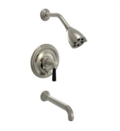 Phylrich 500-28 Hex Traditional Marble Lever Handle Pressure Balance Tub and Shower Set