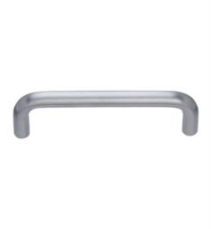 Smedbo B265 3 7/8" Center to Center Zinc Tube Handle Cabinet Pull in Brushed Chrome