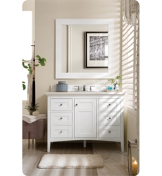 James Martin 527-V48-BW Palisades 48" Freestanding Single Bathroom Vanity in Bright White