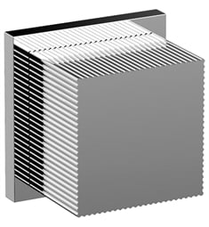 Phylrich 291-38 Stria 2 1/8" Cube Handle Volume Control/Diverter Trim