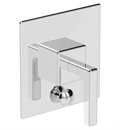 Phylrich 4-108 Mix 6" Pressure Balance Shower Plate with Diverter and Lever Handle Trim Set
