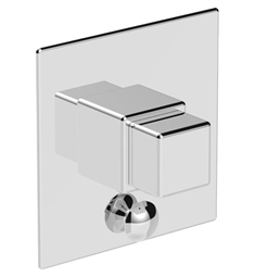 Phylrich 4-110 Mix 6" Pressure Balance Shower Plate with Diverter and Cube Handle Trim Set