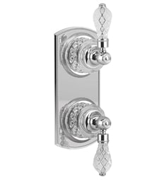 Phylrich 4-206 Regent Cut Crystal 4" Stylized Accents Mini Thermostatic Valve with Volume Control/Diverter