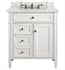 James Martin 050-S30-EJP-SNK 30" Single Bathroom Vanity Top with Rectangular Sink in Pearl Jasmine Quartz