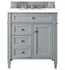 James Martin 050-S30-WZ-SNK 30" Single Bathroom Vanity White Zeus Quartz Top with Rectangular Sink