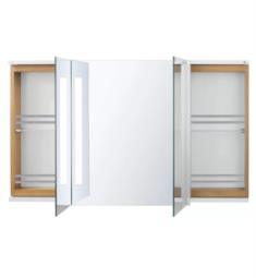 Ronbow E075614-E23 Pure 63" Rectangular Frameless LED Mirrored Medicine Cabinet in Glossy White