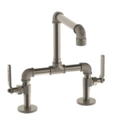 Watermark 38-7.5-EV4 Elan Vital 5 1/2" - 8 1/2" Double Handle Deck Mounted Bridge Kitchen Faucet