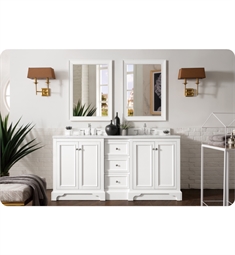 James Martin 825-V72-BW De Soto 71 7/8" Double Bathroom Vanity in Bright White Finish