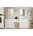 James Martin 825-V94-BW-DU De Soto 96 1/2" Double Bathroom Vanity Set in Bright White Finish