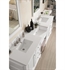 1 1/4" White Zeus Quartz Top by Silestone with Rectangular Undermount Sink/s